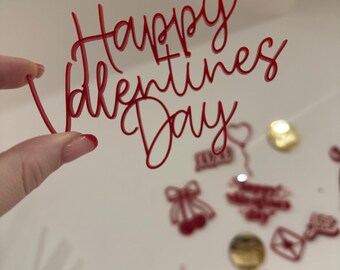 Happy Valentines day  Cake Charm