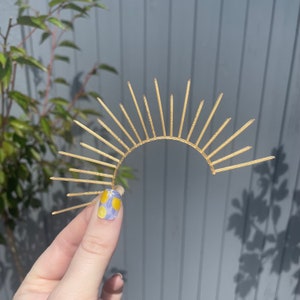 Sun acrylic cake charm
