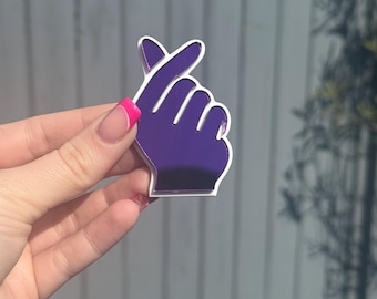 Korean Heart fingers   Cake Charm any colour