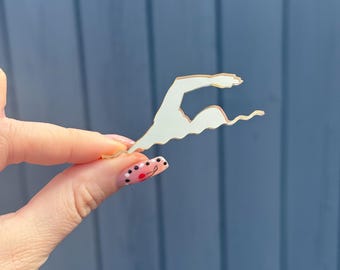 Acrylic Swimming  cup cake decoration (1 charm)