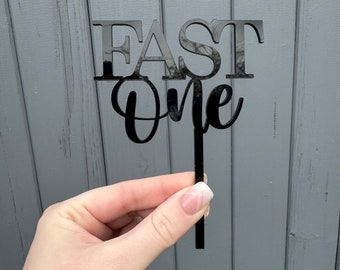 Fast One Acrylic Cake topper