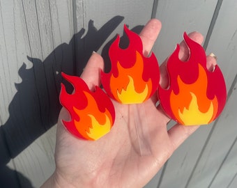 Fire flame cake toppers & Charm