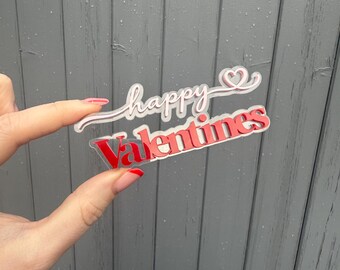 Happy Valentines day  Cake Charm