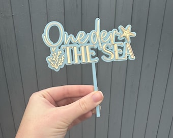 One der the sea cake topper