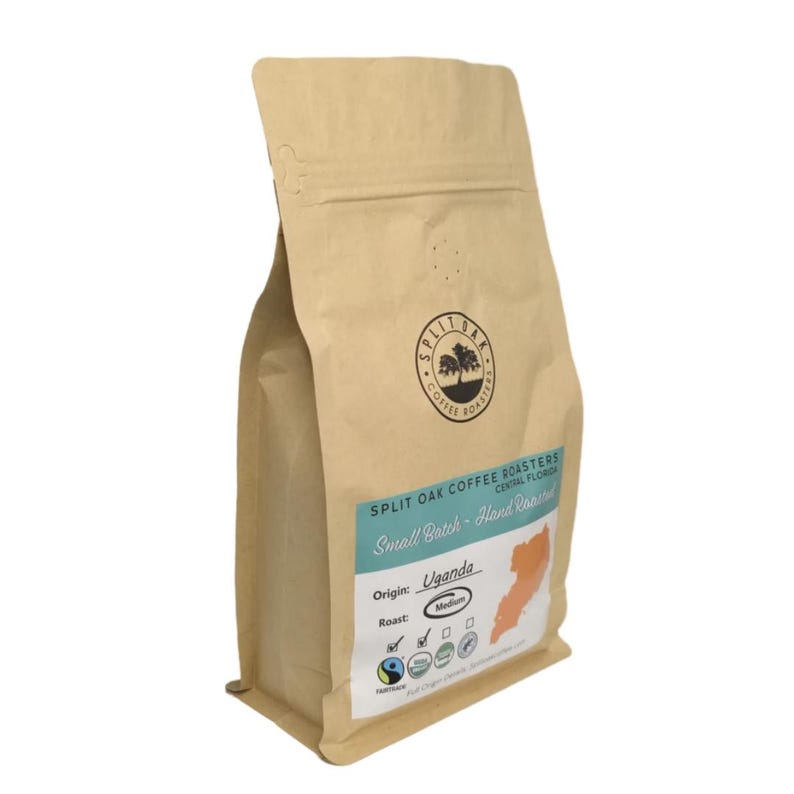 Organic Uganda Whole Bean Coffee - Medium Roast image 3