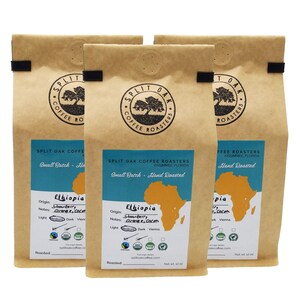 3 Pack Ethiopian Whole Bean Coffee: Strawberry, Orange, Cocoa - 12oz USDA Fairtrade