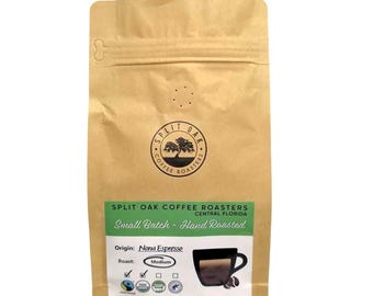 Organic Nona Espresso Whole Beans: Dark Chocolate, Cherry, Earthy