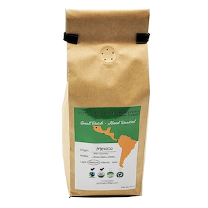 Organic Mexican Coffee: Hand Roasted Whole Beans, Chocolate & Brown Sugar - 12 Oz