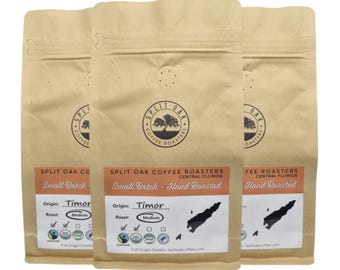 Organic Timor Coffee Beans 3 Pack: Medium Roast, Dark Chocolate Notes, Fair Trade
