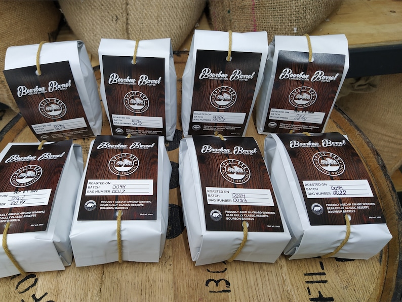 Organic Bourbon Barrel Roasted Coffee Beans