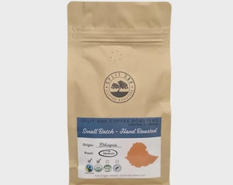 Ethiopian Whole Bean Coffee: Strawberry, Orange, Cocoa - USDA Fairtrade