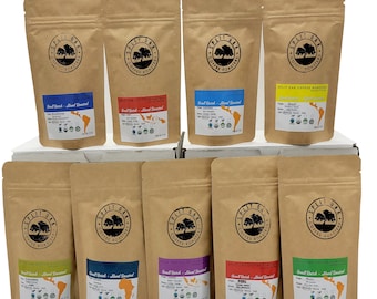 Coffee Gift Box Set 9 assorted coffees-Ships Out SAME DAY  (Honduras,Timor,Guatemala,Brazil, Colombia, Ethiopia, Sumatra, Peru and Mexico )