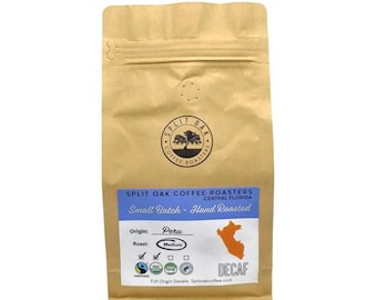 Organic Decaf Peru Coffee: Medium Roast, Almond Flavor