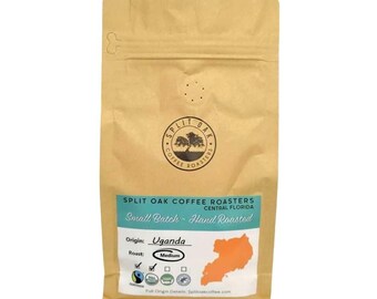 Organic Uganda Coffee Beans: Vanilla Flavor, Hand Roasted