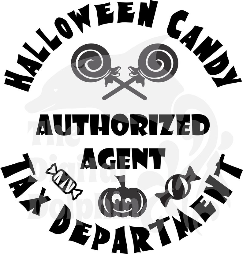 Cute Halloween Candy Tax Department Cut Files Cricut Etsy