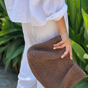 Handmade Pouch Clutch Bag, Luxury Bag, Raffia Clutch, Crochet Clutch, Party Clutch Bag, Bridal Raffia Clutch Bag, Straw Beach Bag, Straw bag