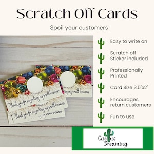 Cartões de agradecimento para raspar luzes de Natal, cartões para raspar, embalagens para festas, encarte para embalagem, criar clientes recorrentes, cartão de desconto