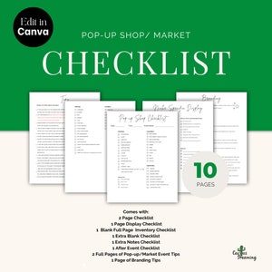 Vendor Event Checklist Editable Canva Template, Instant Digital Download, Business To-Do List, Digital Planner, Business Check-List