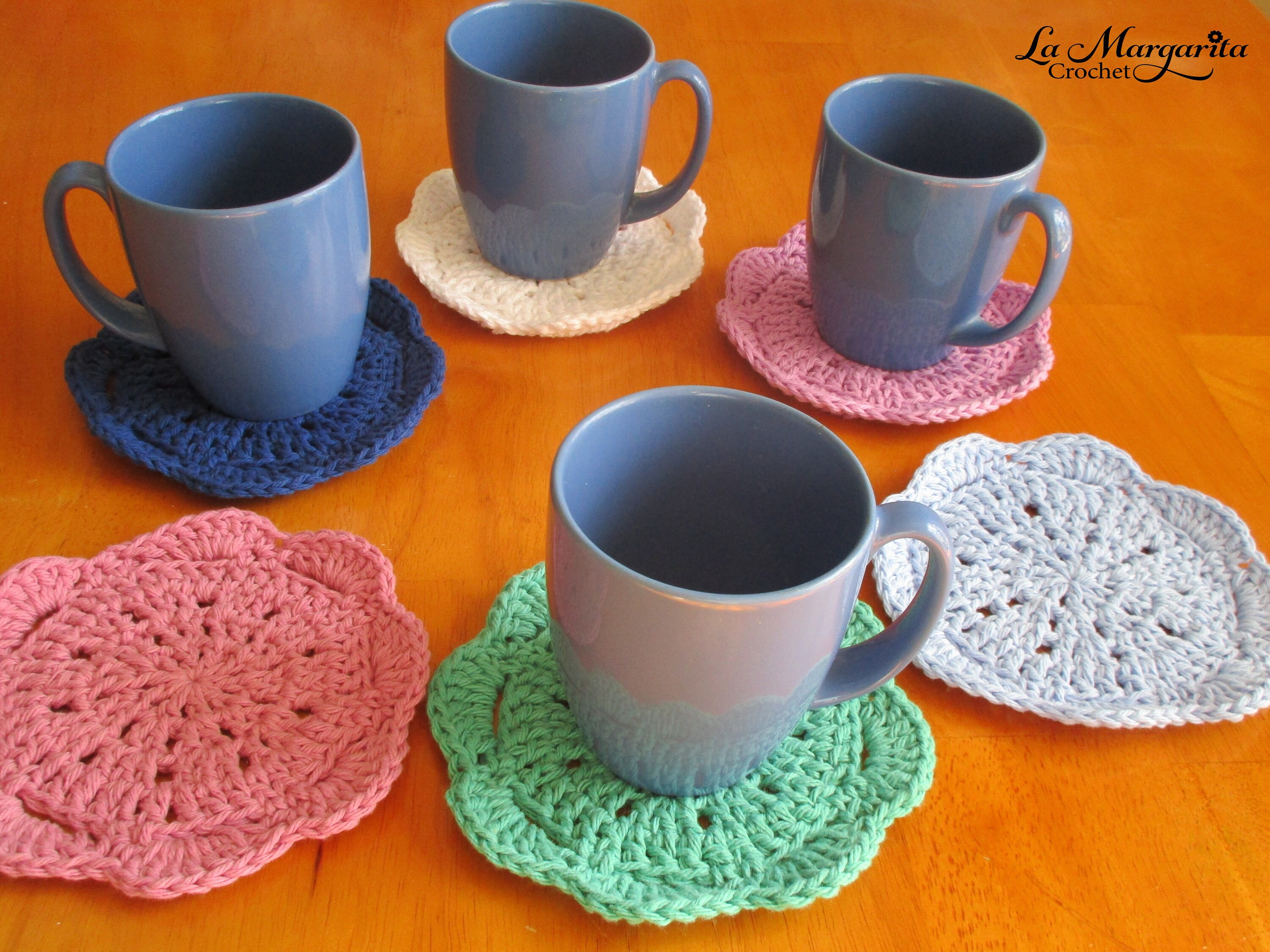 Crochet Placemats Set of 2,4 or 6 With Matching Coasters / Crochet