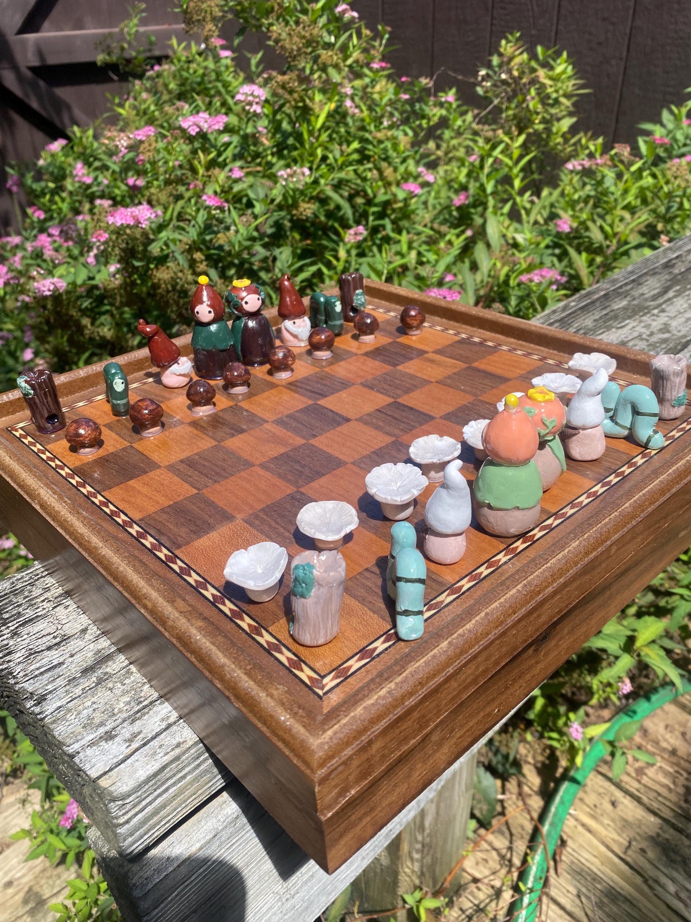 Handmade polymer clay chess set - Etsy 日本