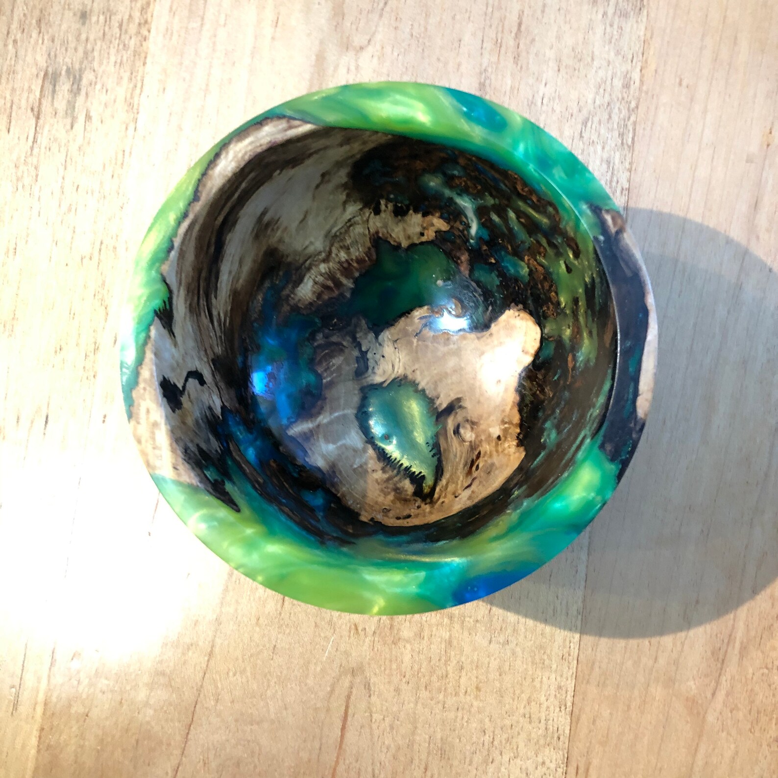 Wood & Epoxy Resin Bowl | Etsy