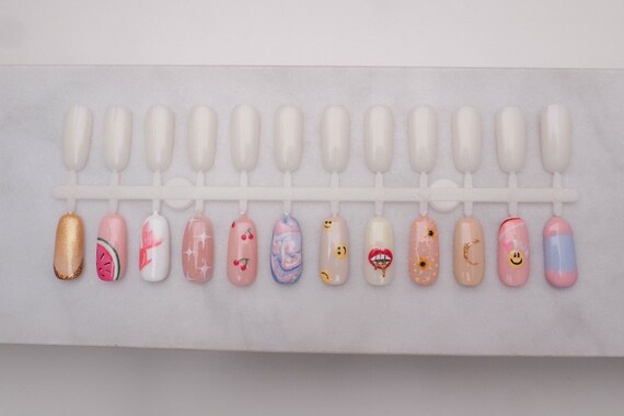 Press On Nails Harry Styles Fine Line Collection Etsy