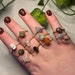 Crystal Rings | Wire Wrapped Rings | Rose Quartz Aquamarine Amethyst Citrine Jasper Green Aventurine Sodalite Labradorite Mookaite Prehnite 