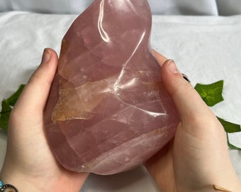 XL rose quartz flame