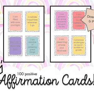 Carte di affermazione positiva, download digitale