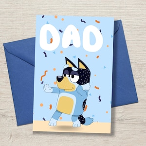 Bluey Vatertagskarte - Printable Digital Download