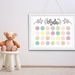Cuadro de entrenamiento para ir al baño: bonito y minimalista registro del baño para niños pequeños con páginas de pegatinas imprimibles: descarga digital, personalizado y personalizable