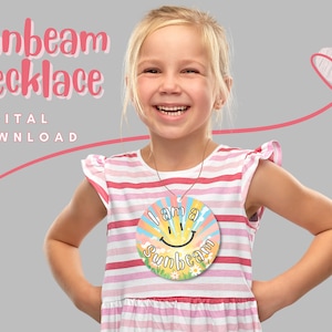Sunbeam Welcome Necklace - Printable LDS Primary Sunbeam Handout - I Am ...