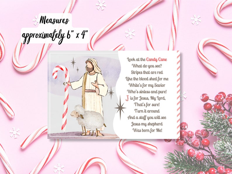 Candy Cane Legend - Printable Jesus Shepherd Candycane - Christmas ...