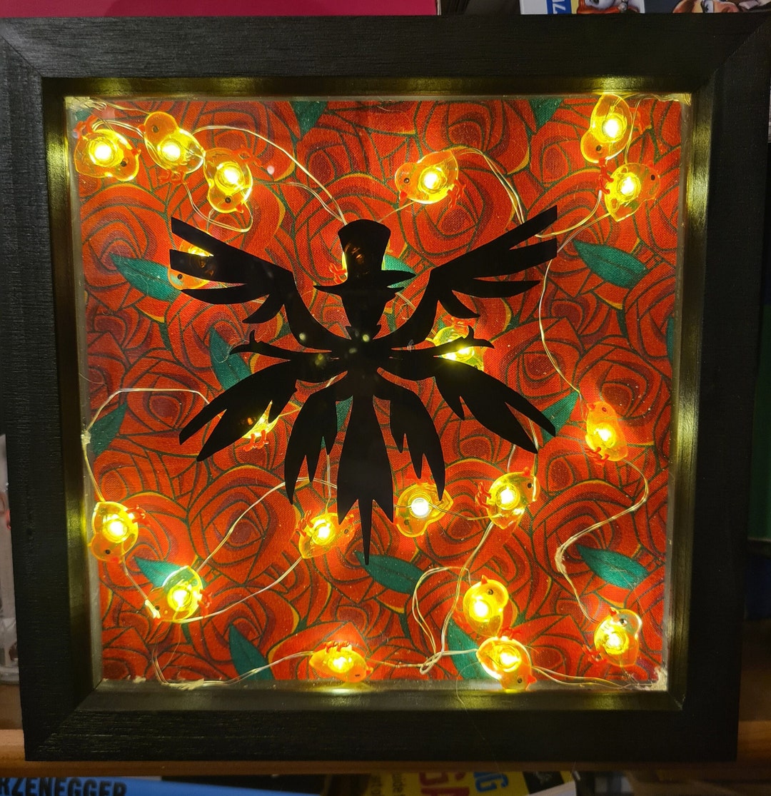 Lucifer Light Box, Hazbin Hotel Light up Frame, Anime Wall Art, Duck