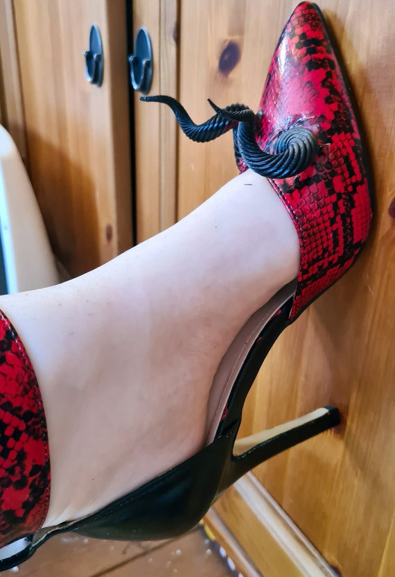 Buckle top stiletto heels