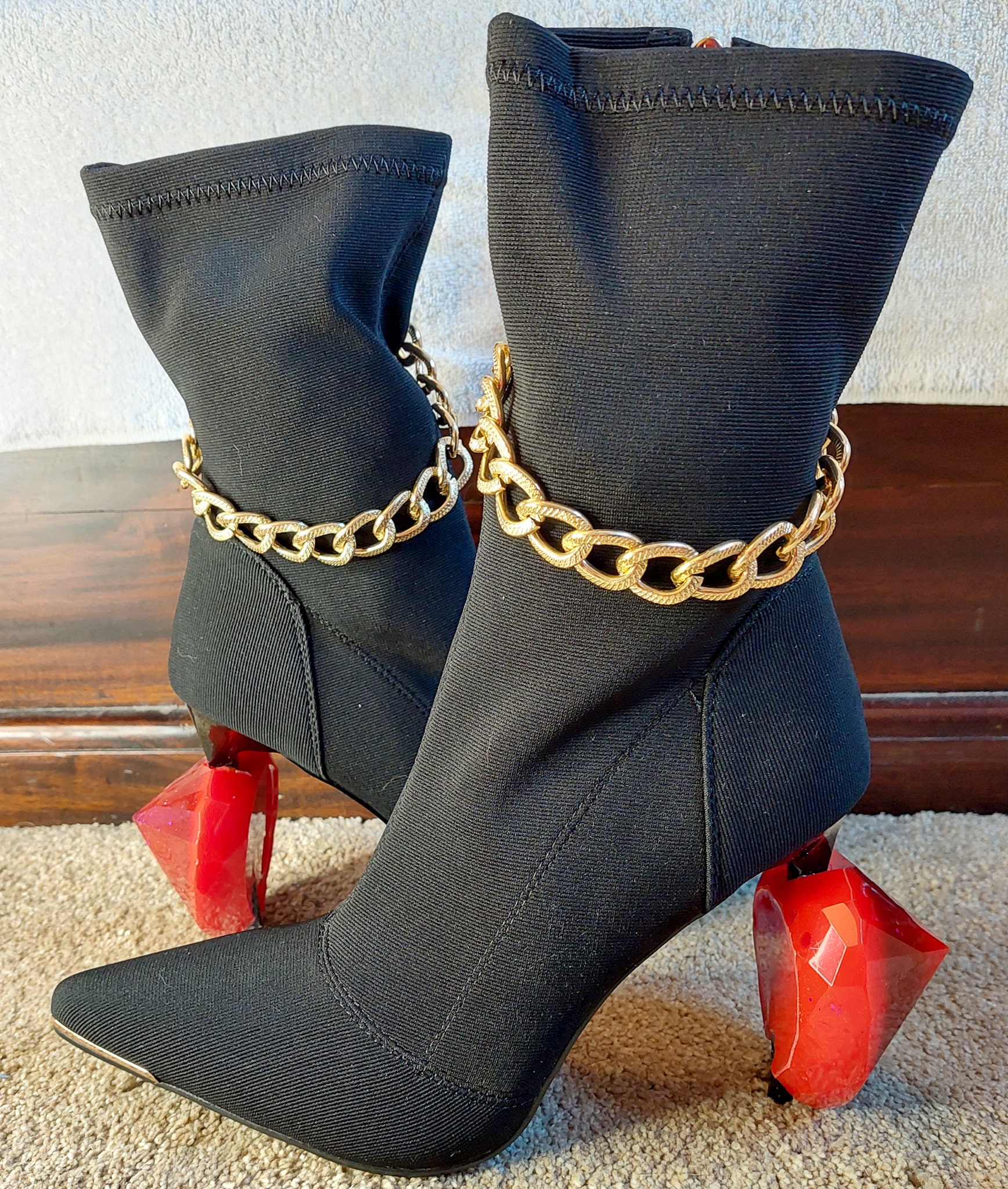 Lighter top heel boots