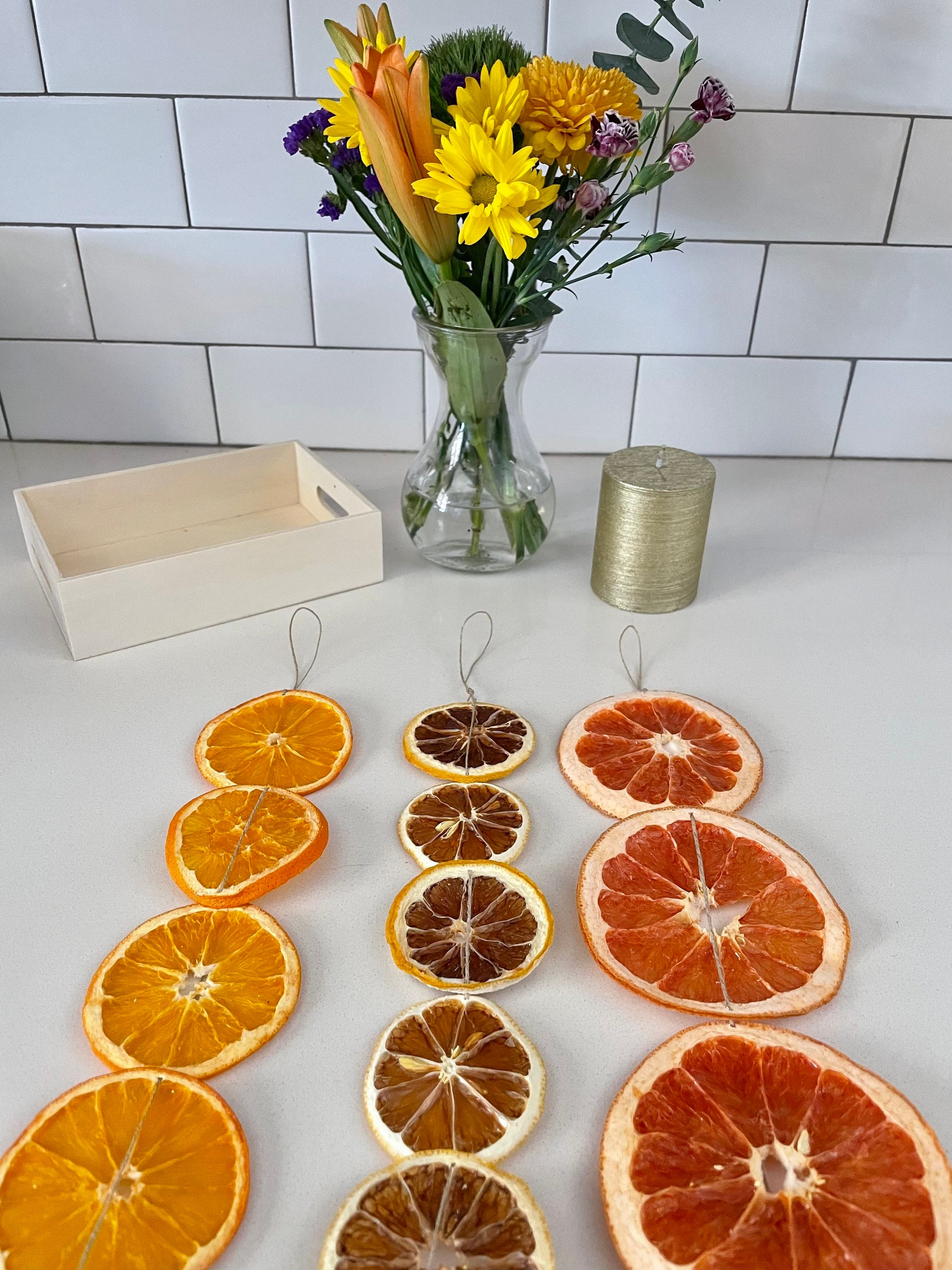 DIY Dried Orange and Cranberry Garland