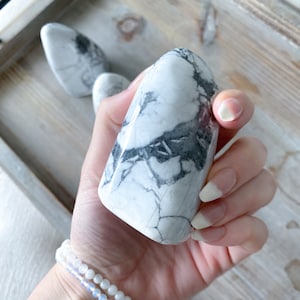 Calming Howlite Freeform Stonehenge Crystal - Purity - Deflect Negative Energy