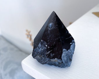 2" Black Tourmaline Top Polish - Get Exact Crystal Shown - Healing Stone - Energetic Protection - Purification - Balance - Grounding Crystal