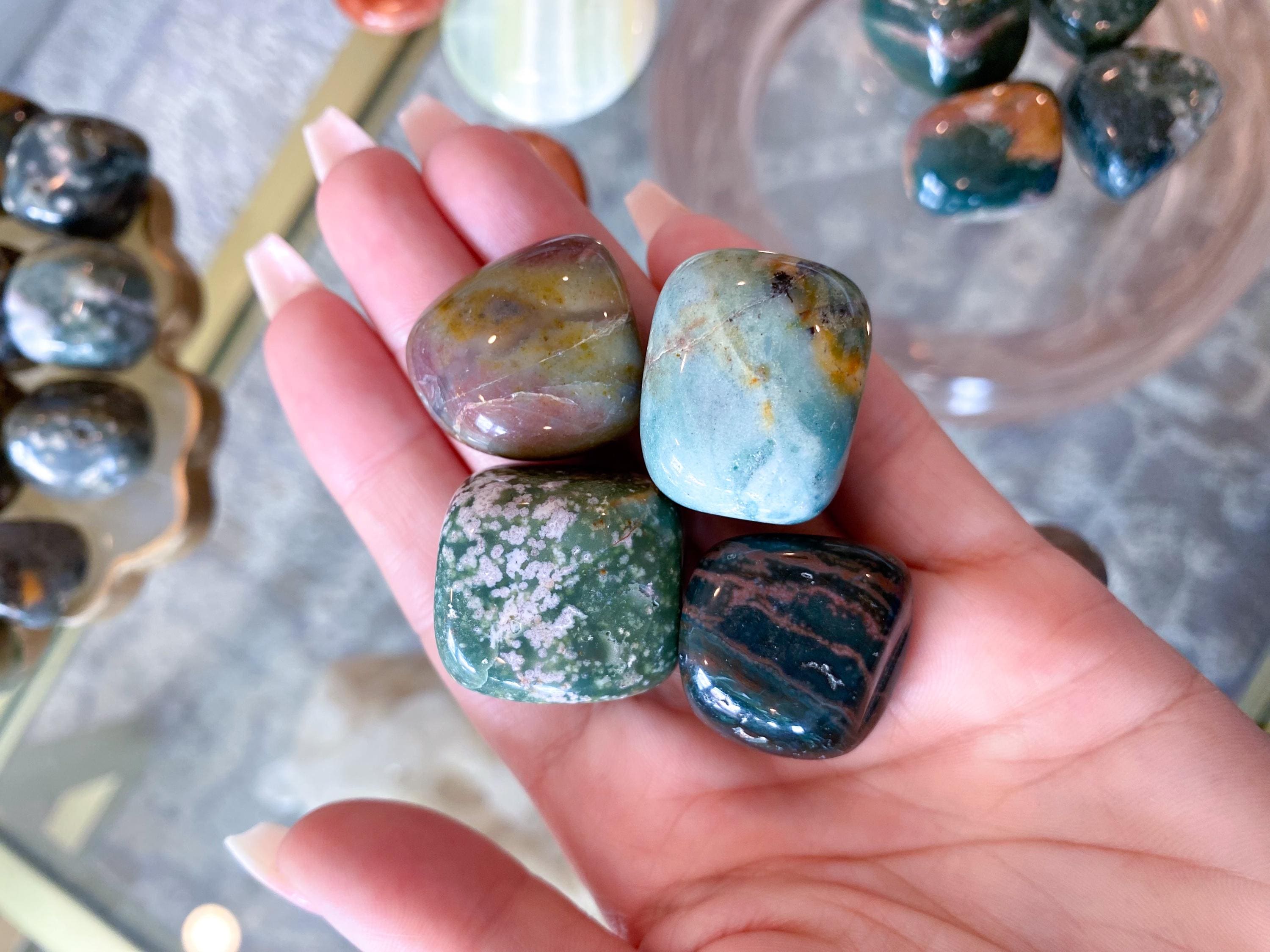 オーシャンジャスパータンブル - タイプを選択してください - Etsy 日本