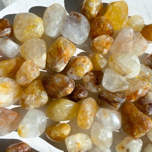 Golden Healer Quartz Tumble - Choose Your Pattern