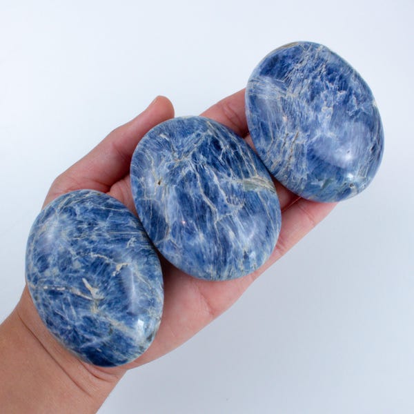XL Blue Kyanite Palm Stone