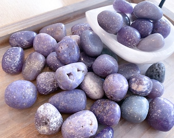 DREAMER Grape Agate Tumbled Stone - Dreams Coming True - Stability - Composure