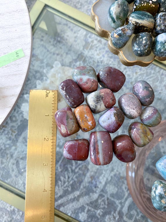 オーシャンジャスパー　アイジャスバー　タンブル オーシャンジャスパータンブル - タイプを選択してください - Etsy 日本