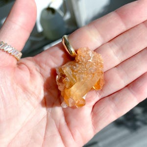 Natural Tangerine Quartz Mini Cluster #10