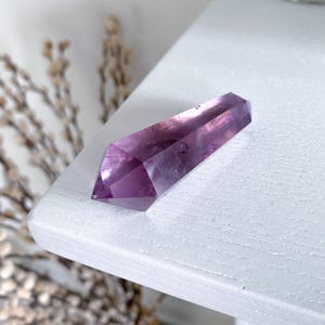 Loving Amethyst Double Terminated Point 2" - Amethyst Wand