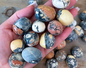 RENEW IDENTITY Maligano Jasper Tumbled Stone - Stabilizing Crystal - Astral Travel - Grounding - Redefine Personal Identity