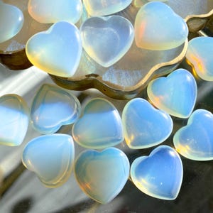 Opalite Mini Heart Carving
