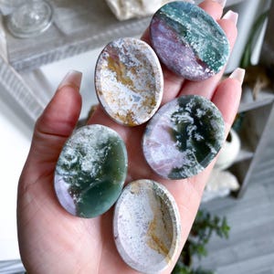 Pastel Unicorn Jasper Worry Stone - You Choose