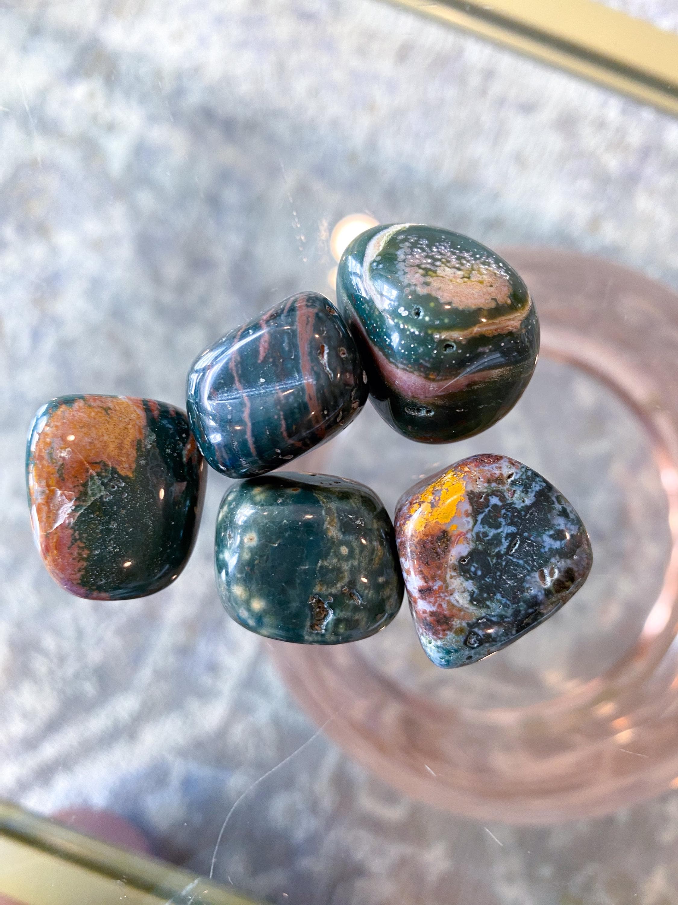 オーシャンジャスパータンブル - タイプを選択してください - Etsy 日本